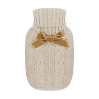 Cable knit hot water bottle 500ml