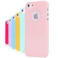 Carving and Heard-shape Pattern Solid Color Hard Case for iPhone 5/5S