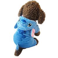 Cat / Dog Costume / Hoodie / Pajamas Blue Dog Clothes Winter / Spring/Fall Cartoon Cute / Cosplay