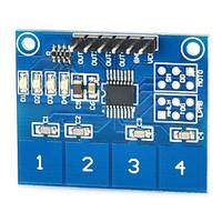 Capacitive Touch Switch Module Digital TTP224 4-way Touch Sensor for Arduino