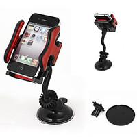 Car Windshield Mount 360 Degree Cell Phone GPS MP4 Navigation Holder Black Red