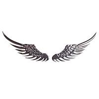 car paster stereo metal paster angel wings stickers for car silver