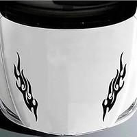 Car Stickers with Fire 2PCS