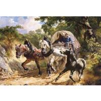 Castorland Covered Wagon in a Narrow Path