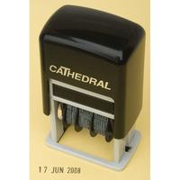 cathedral self inking date stamp