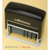 cathedral self inking date stamp multi word