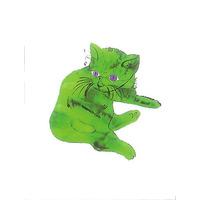 Cat (green) By Andy Warhol