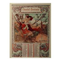 Calendar 1898, April to June By Alphonse Mucha