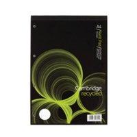 cambridge recycled refill pad headbound ruled and margin 4 hole 70gsm  ...