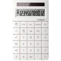 Canon X MARK II (12 Digit) 100% Solar Powered Desktop Calculator (White)