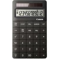 Canon X MARK II (12 Digit) 100% Solar Powered Desktop Calculator (Black)