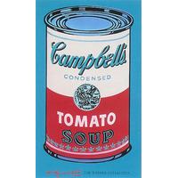campbells soup can 1965 pink and red by andy warhol
