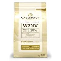 Callebaut white chocolate chips (callets) - 1kg bag