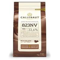 callebaut milk chocolate chips callets 2 x 1kg bags