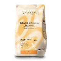 Callebaut orange chocolate chips (callets)