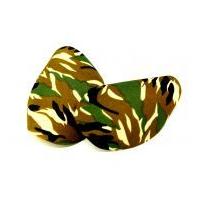 Camouflage Iron On Oval Patches 10cm x 11.8cm Green