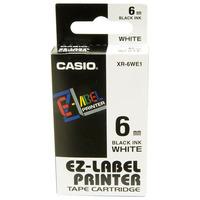 Casio XR-9RD1-W-DJ 9mm Black On Red Printer Tape