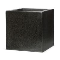 cadix black square planter 40cm