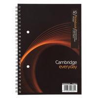 cambridge everyday a5 wirebound notebook 100 pages