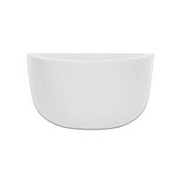 cadix wall egg low ii white planter