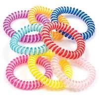 Candy Stripe Spiral Bracelets (Pack of 40)