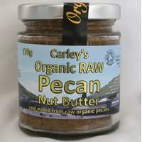 carleys organic raw pecan butter 170g