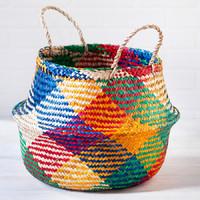 carnival rice woven storage basket