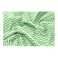 Camelot Fabrics Chevron Printed Soft Craft Felt Vibrant Green