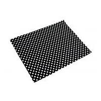 camelot fabrics spotty printed hard craft felt black