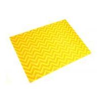 Camelot Fabrics Chevron Printed Hard Craft Felt Lemon Yellow