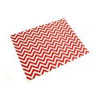 Camelot Fabrics Chevron Printed Hard Craft Felt Red