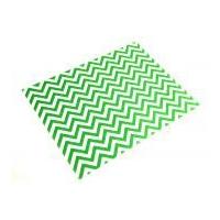 Camelot Fabrics Chevron Printed Hard Craft Felt Vibrant Green