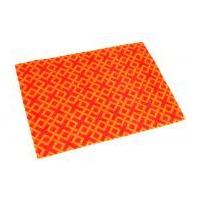 Camelot Fabrics Trellis Printed Hard Craft Felt Orange