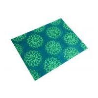 Camelot Fabrics Mandala Printed Hard Craft Felt Teal