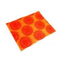 Camelot Fabrics Mandala Printed Hard Craft Felt Orange