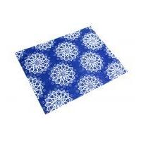 camelot fabrics mandala printed hard craft felt royal blue