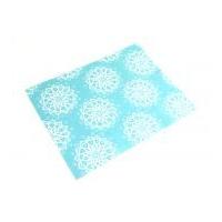 Camelot Fabrics Mandala Printed Soft Craft Felt Sky Blue