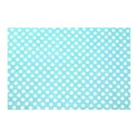 Camelot Fabrics Spotty Printed Hard Craft Felt Sky Blue