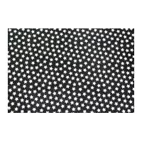 Camelot Fabrics Star Printed Hard Craft Felt Black