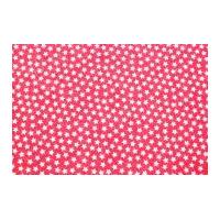 Camelot Fabrics Star Printed Hard Craft Felt Raspberry Pink