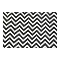 Camelot Fabrics Chevron Printed Hard Craft Felt Black