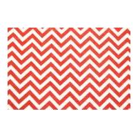 Camelot Fabrics Chevron Printed Hard Craft Felt Red