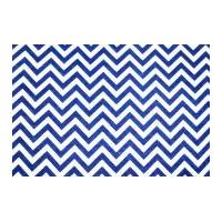 Camelot Fabrics Chevron Printed Hard Craft Felt Royal Blue