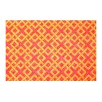 Camelot Fabrics Trellis Printed Hard Craft Felt Orange