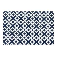 Camelot Fabrics Trellis Printed Hard Craft Felt Navy Blue