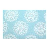 Camelot Fabrics Mandala Printed Hard Craft Felt Sky Blue