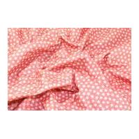 Camelot Fabrics Star Printed Soft Craft Felt Coral Pink