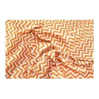 Camelot Fabrics Chevron Printed Soft Craft Felt Orange