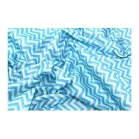 Camelot Fabrics Chevron Printed Soft Craft Felt Sky Blue