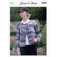 cardigan in james c brett marble chunky jb022